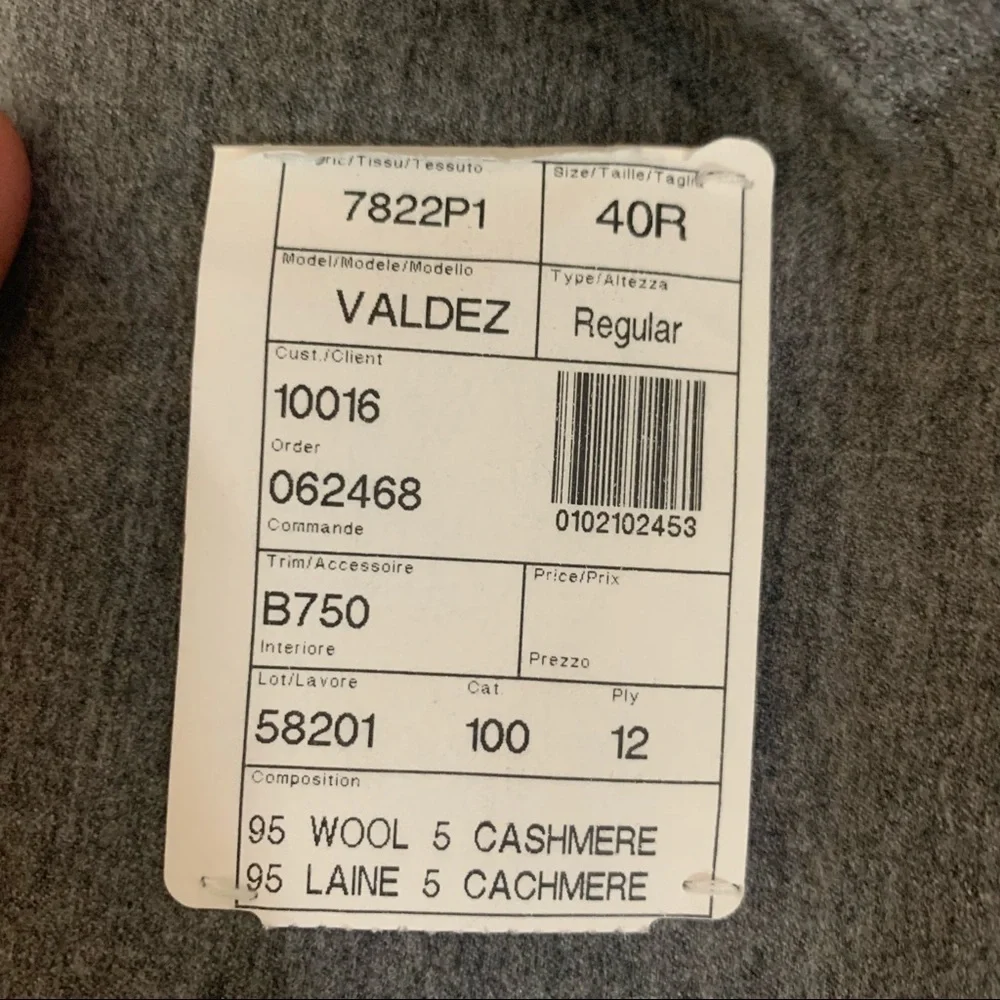 Spurr Men’s Wool Blend Notch Valdez Sport Coat Blazer 40R Modern Fit New